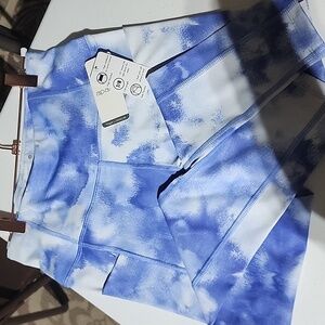 APANA Surface blue leggings, Size S NWT